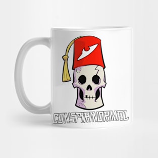 Skull w/ Fez + Conspirinormal Logo Mug